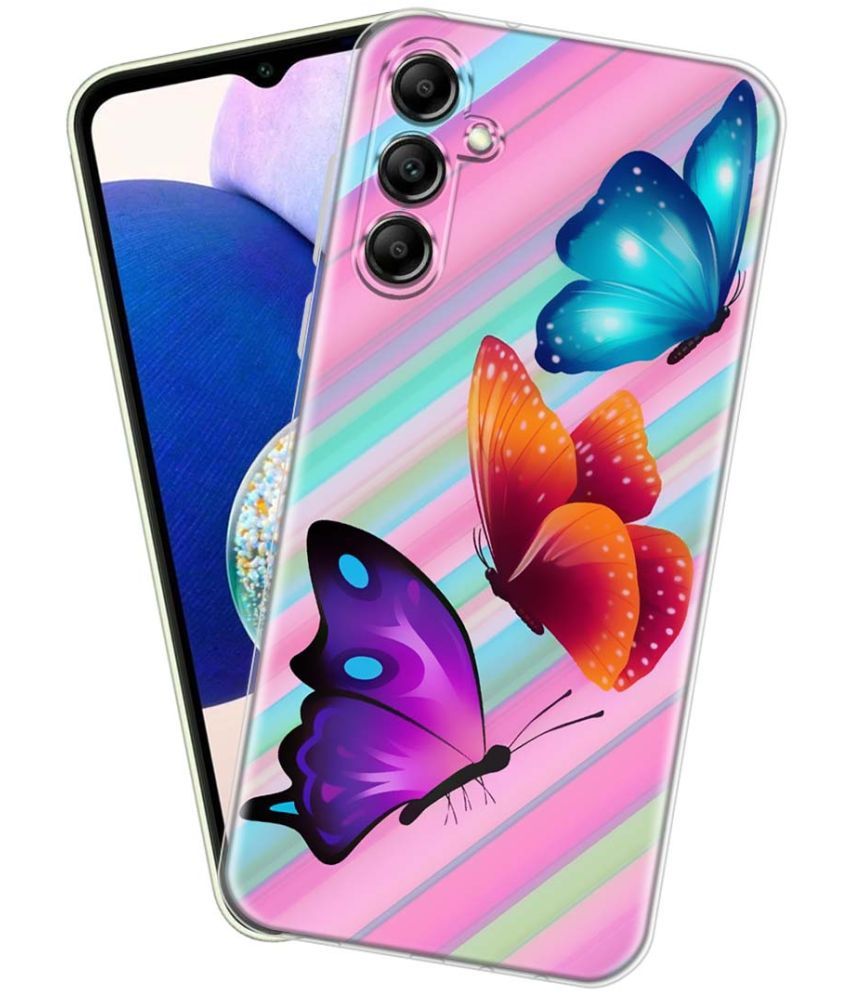     			Fashionury Multicolor Printed Back Cover Silicon Compatible For Samsung Galaxy A14 5G ( Pack of 1 )