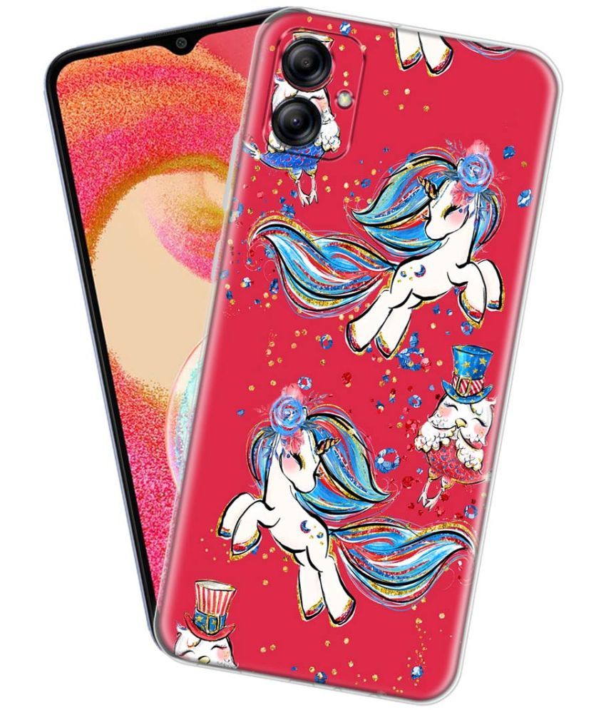     			Fashionury Multicolor Printed Back Cover Silicon Compatible For Samsung Galaxy A04e ( Pack of 1 )