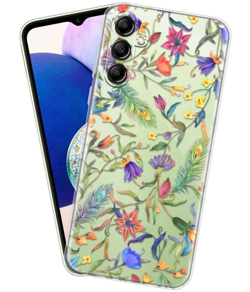     			Fashionury Multicolor Printed Back Cover Silicon Compatible For Samsung Galaxy A14 5G ( Pack of 1 )