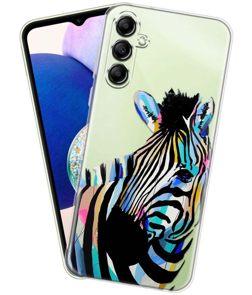     			Fashionury Multicolor Printed Back Cover Silicon Compatible For Samsung Galaxy A14 5G ( Pack of 1 )