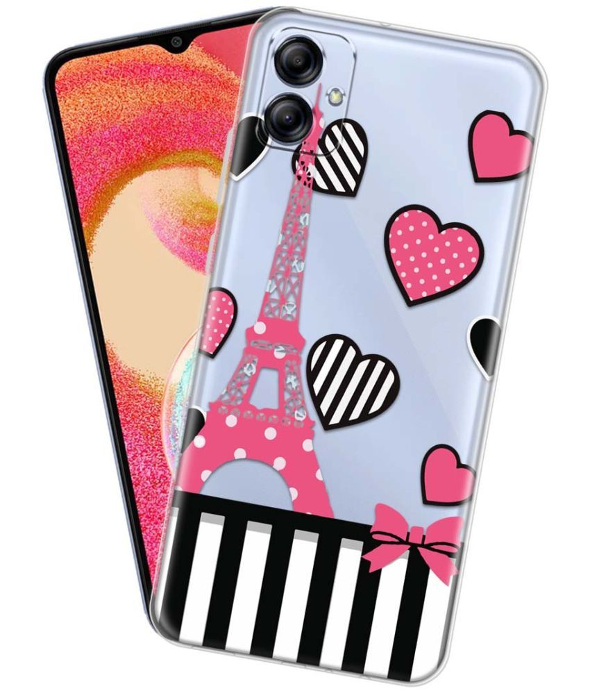     			Fashionury Multicolor Printed Back Cover Silicon Compatible For Samsung Galaxy A04e ( Pack of 1 )