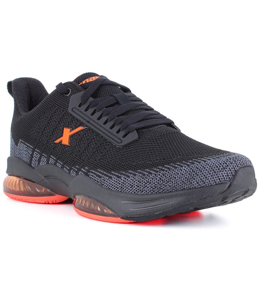     			Sparx Black Men's Sports Running Shoes