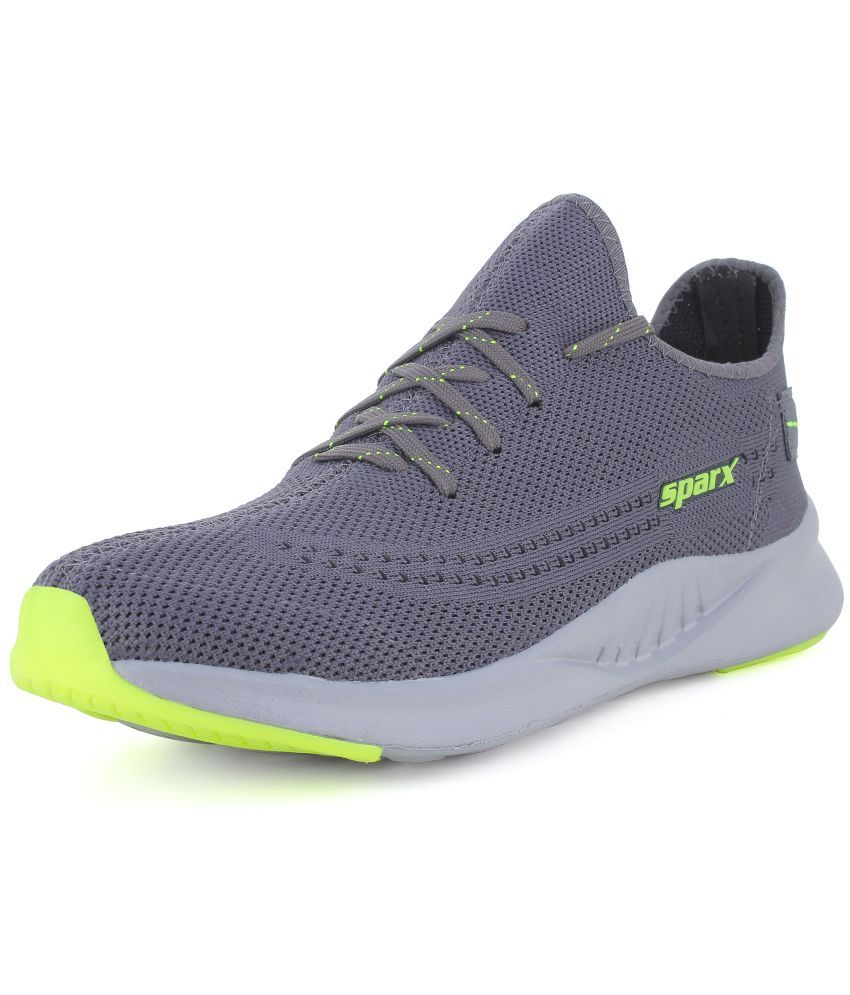     			Sparx Gray Men's Sports Running Shoes