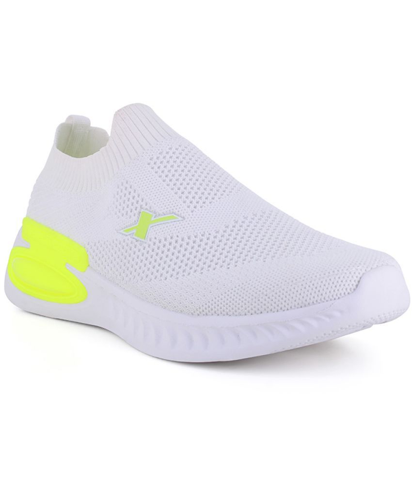     			Sparx White Men's Sports Running Shoes