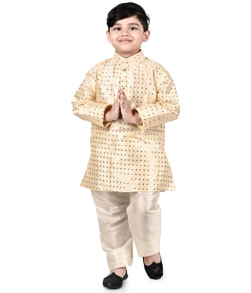     			s muktar garments Tan Silk Boys ( Pack of 1 )