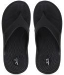 Carlton London Black Men's Thong Flip Flop