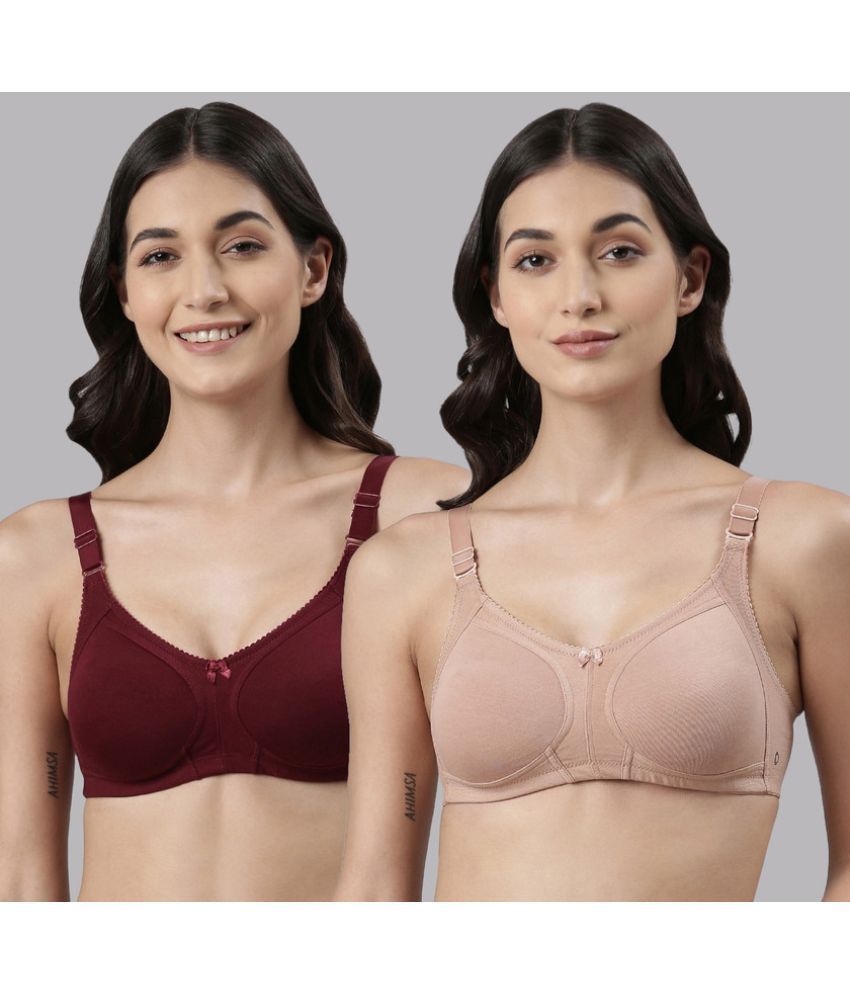     			Dollar Missy Multicolor Cotton Non Padded Women's Everyday Bra ( Pack of 2 )