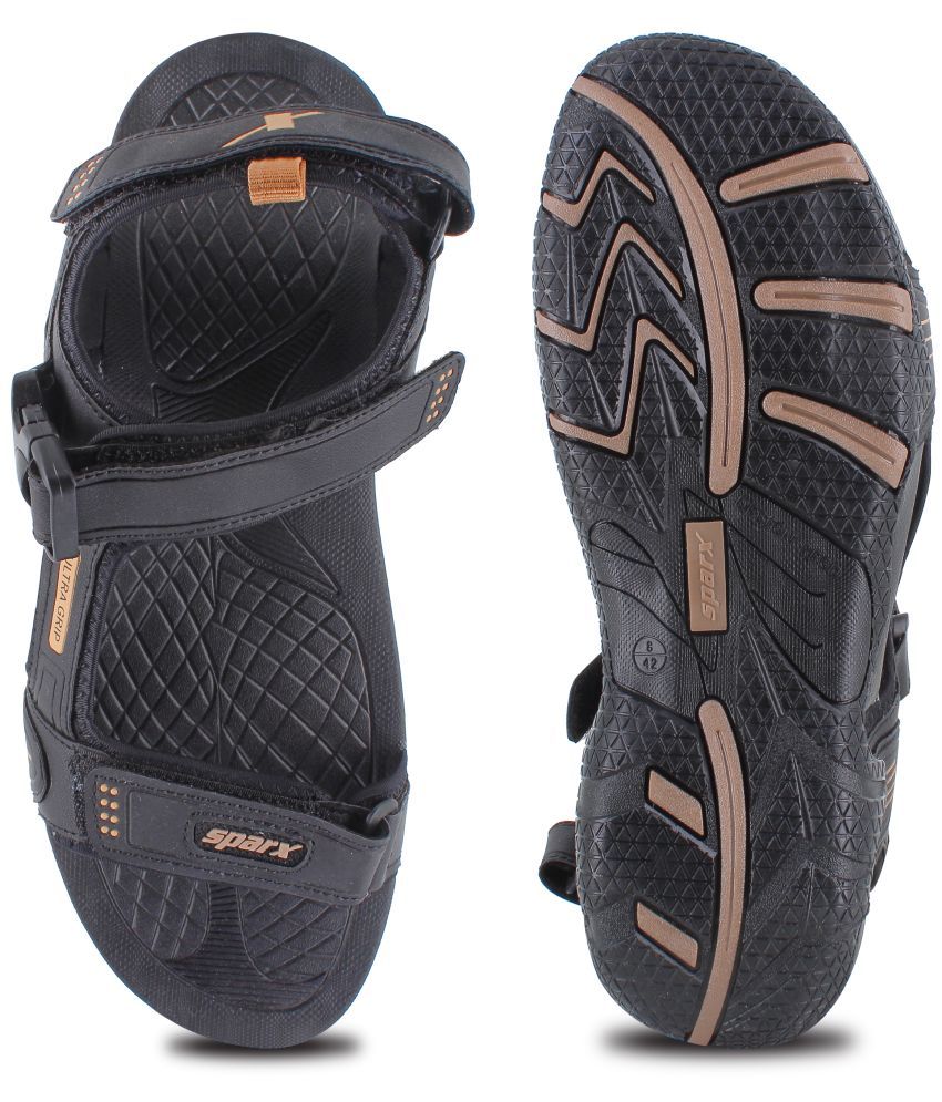     			Sparx - Black Men's Floater Sandals