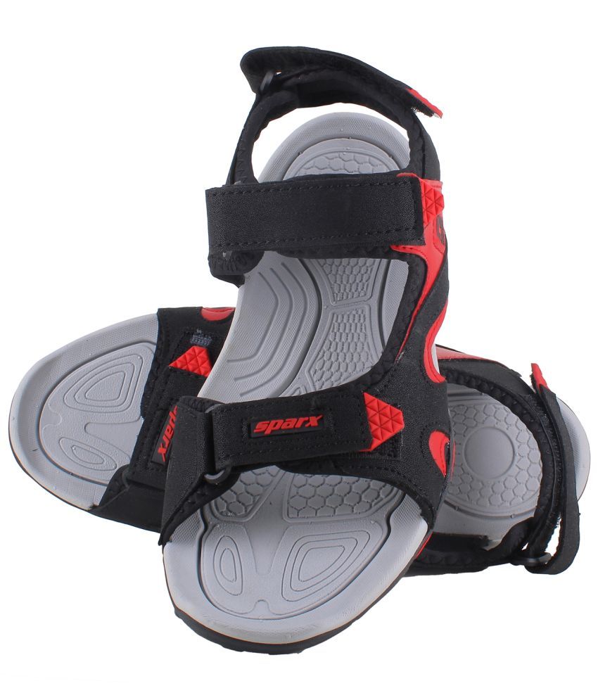     			Sparx - Black Men's Floater Sandals