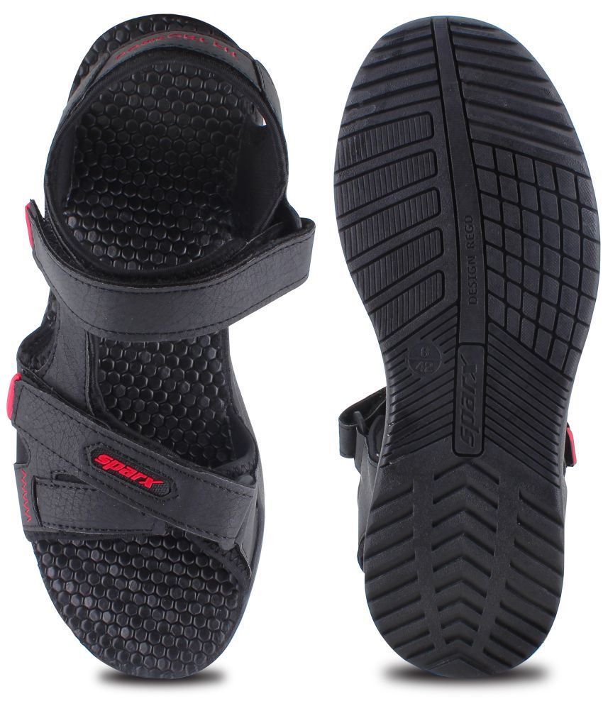     			Sparx - Black Men's Floater Sandals