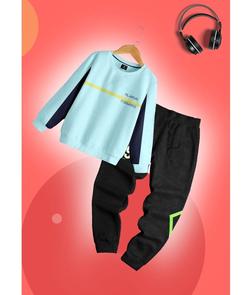     			CODEZ Pack of 1 Boys Fleece Sweatshirt & Trackpant ( Multicolor )