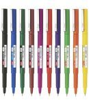 FLAIR Hotline DX Fineliner 10 Vivid Ink Colours Ball Pen (Pack of 40, Multicolor)