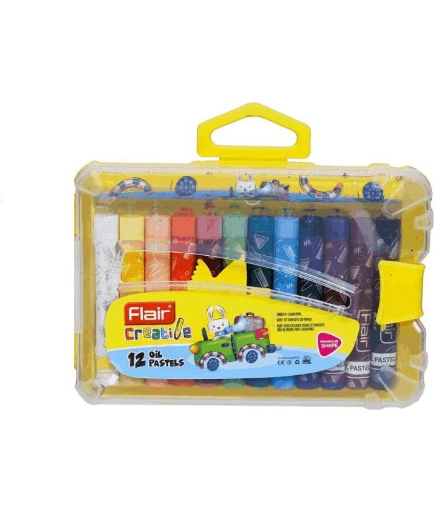     			FLAIR Creative Series Colouring 12 Shades Oil Pastels (Set of 5, Multicolor)