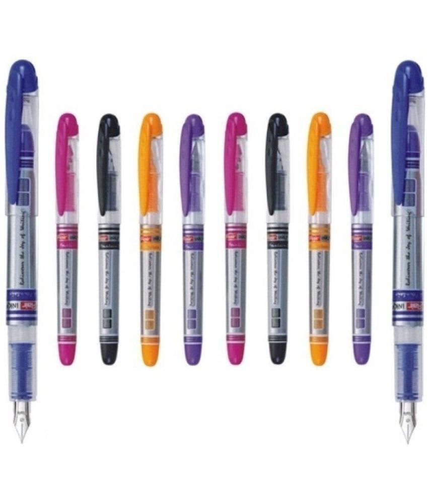     			FLAIR Inky by THE MARK Fountain Pen (Pack of 10, Blue)