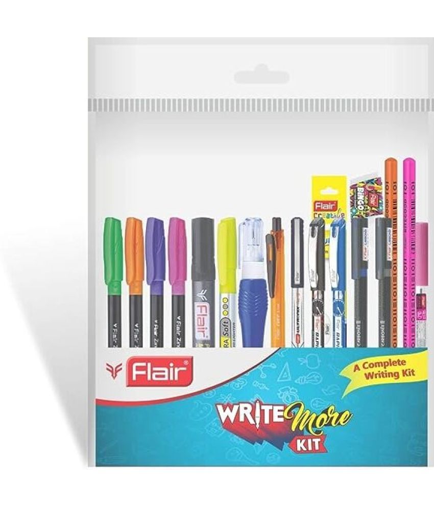     			FLAIR Write More Kit Stationery Set (Pack of 2, Multicolor)