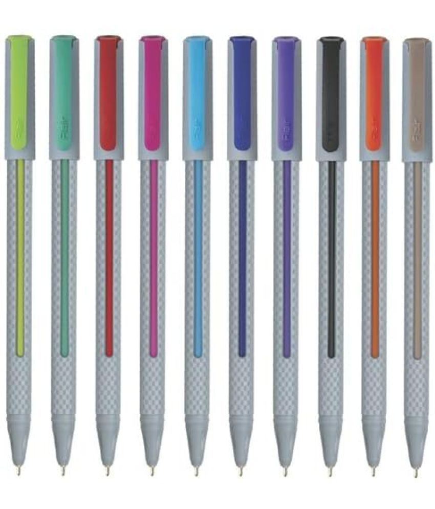     			FLAIR Yolo Trendz | Low-Viscosity Ink For Smudge Free Writing | Ball Pen (Pack of 50, Multicolor)