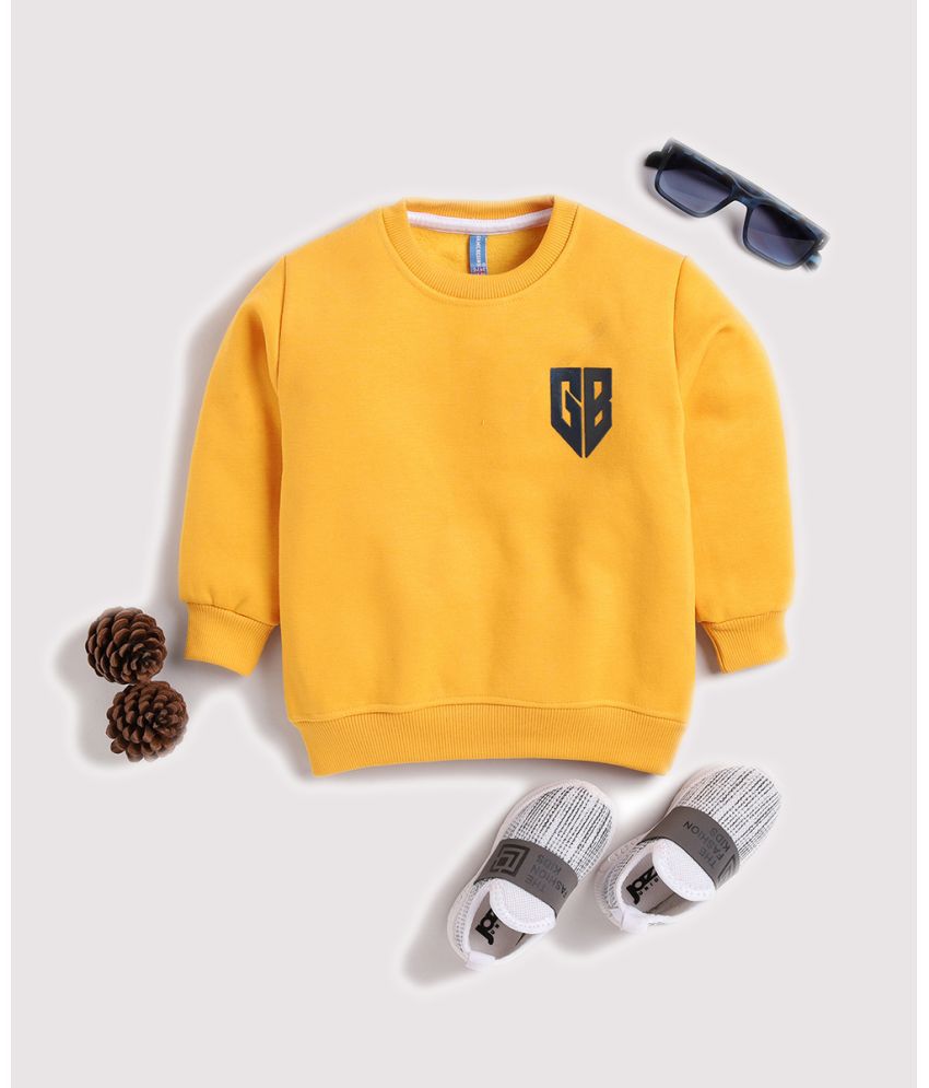     			GAME BEGINS - Yellow Fleece Boys Sweatshirt ( Pack of 1 )