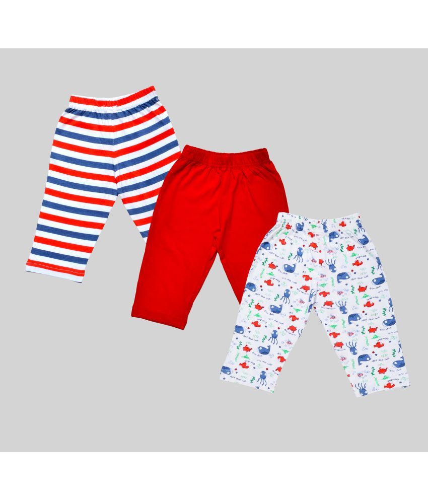     			Sathiyas Pack of 3 Unisex for Baby Cotton Trackpant ( Multi Color )