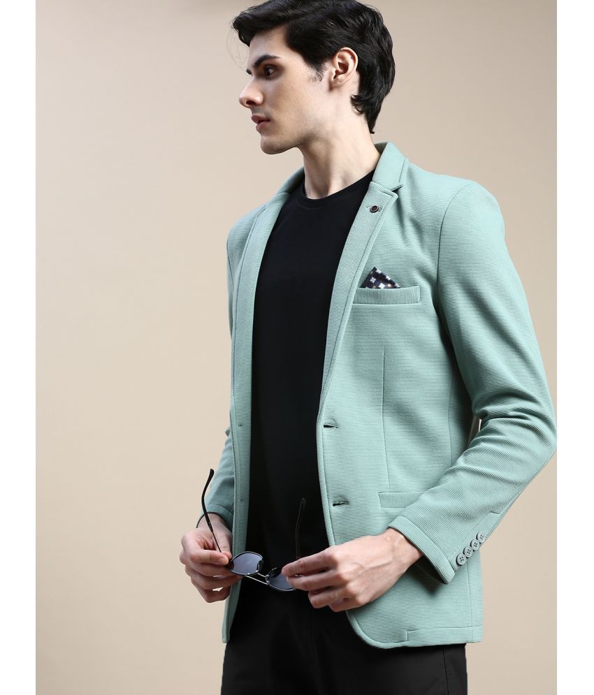     			Showoff Cotton Blend Men's Blazer - Green ( Pack of 1 )