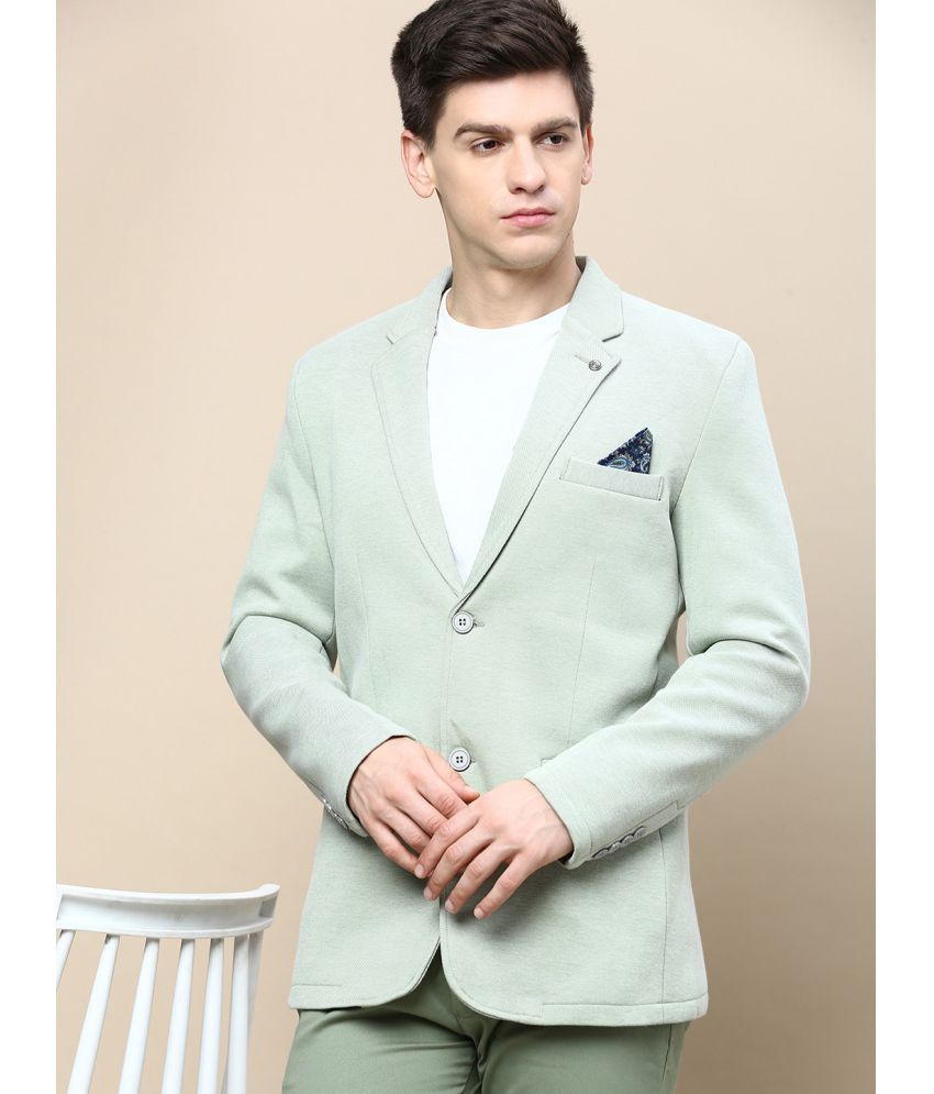     			Showoff Cotton Blend Men's Blazer - Green ( Pack of 1 )