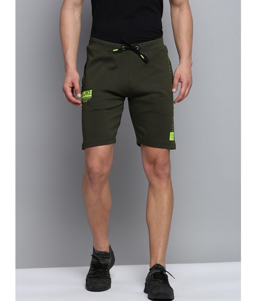     			Showoff - Olive Polyester Men's Shorts ( Pack of 1 )