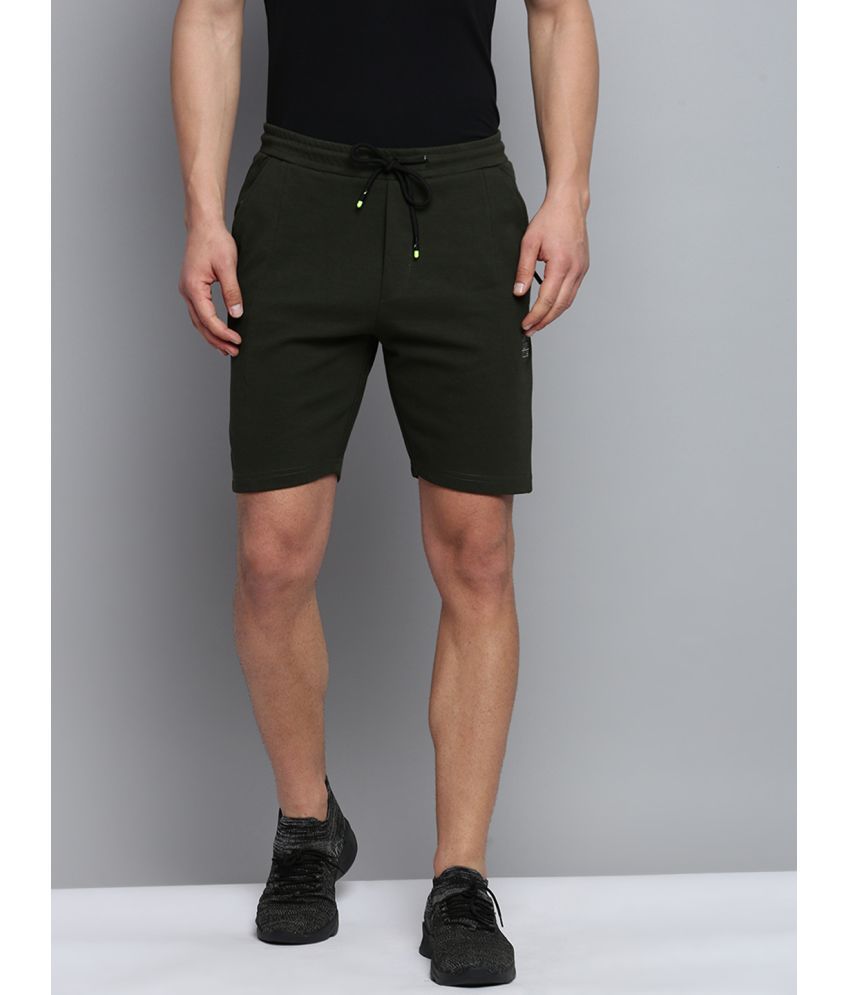     			Showoff - Olive Polyester Men's Shorts ( Pack of 1 )