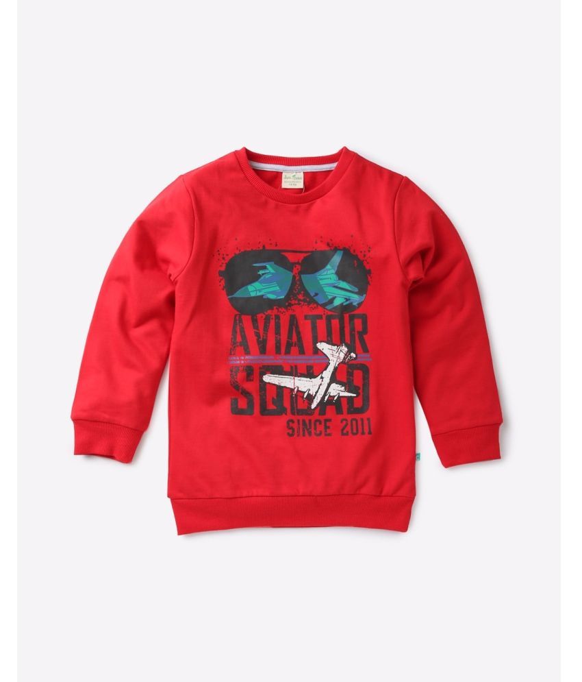     			Juscubs - Red Cotton Boys Sweatshirt ( Pack of 1 )