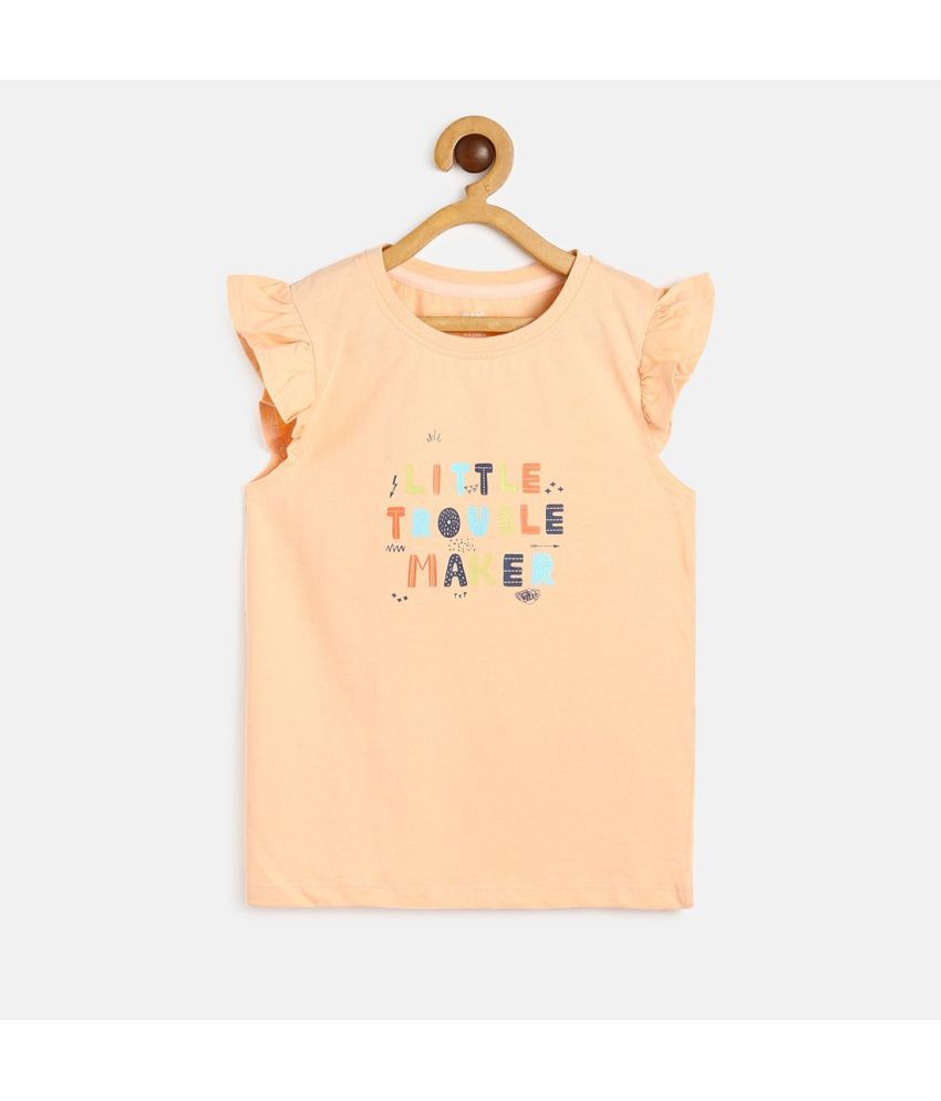     			MINI KLUB - Beige 100% Cotton Girls Top ( Pack of 1 )