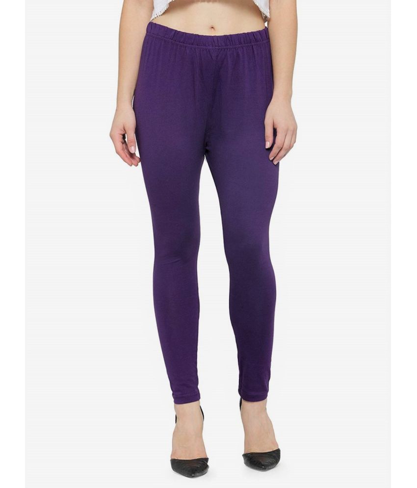     			N-Gal - Purple Cotton Women's Leggings ( Pack of 1 )