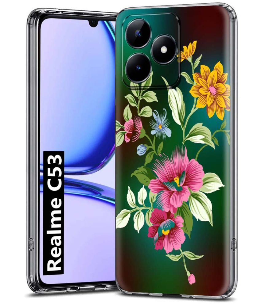     			NBOX - Multicolor Printed Back Cover Silicon Compatible For Realme C53 ( Pack of 1 )
