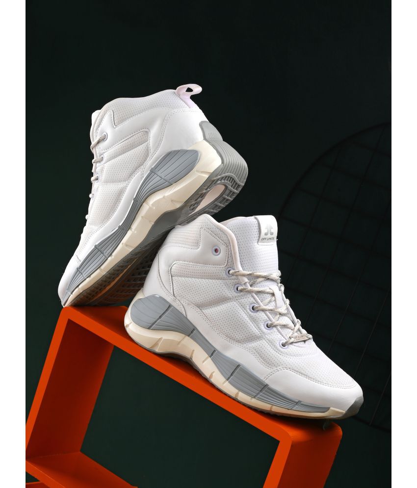     			OFF LIMITS S.W.A.T. Sports White Basketball Shoes