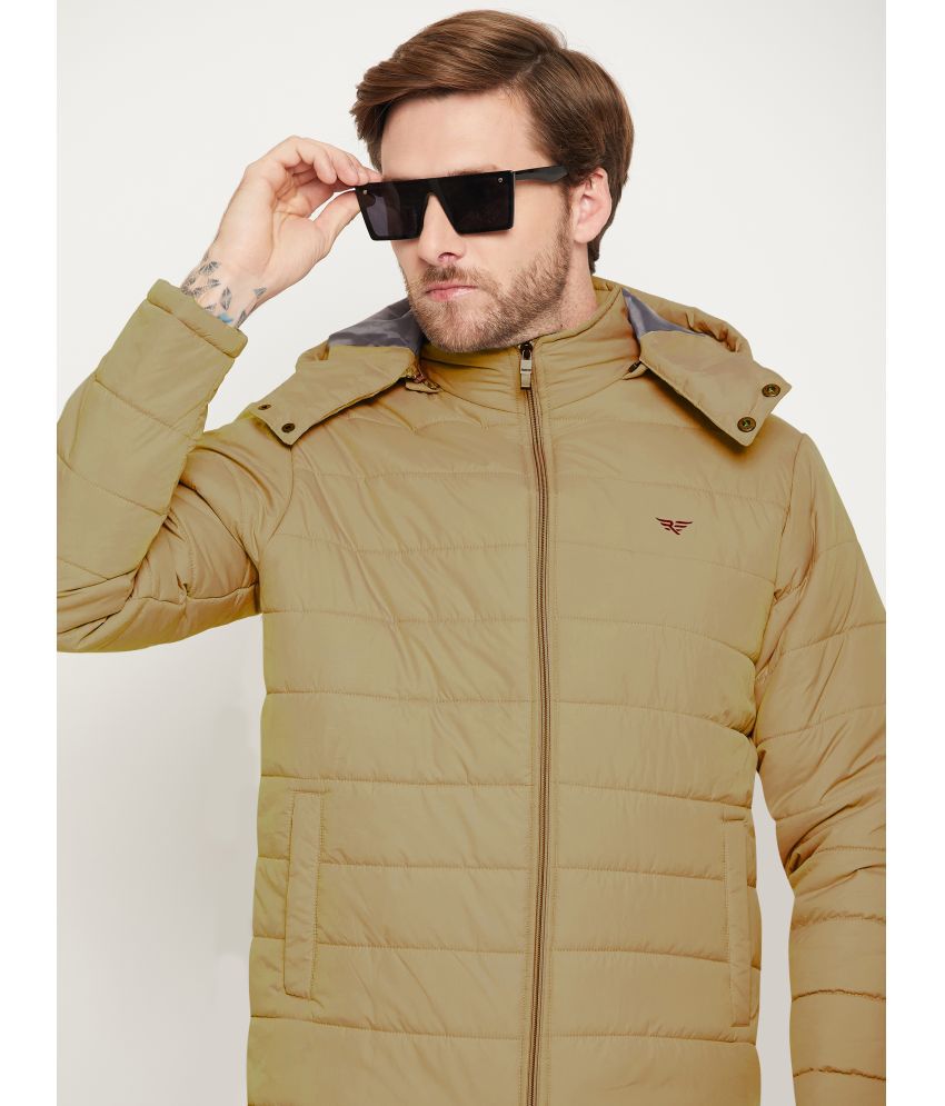     			Riss Polyester Men's Quilted & Bomber Jacket - Beige ( Pack of 1 )