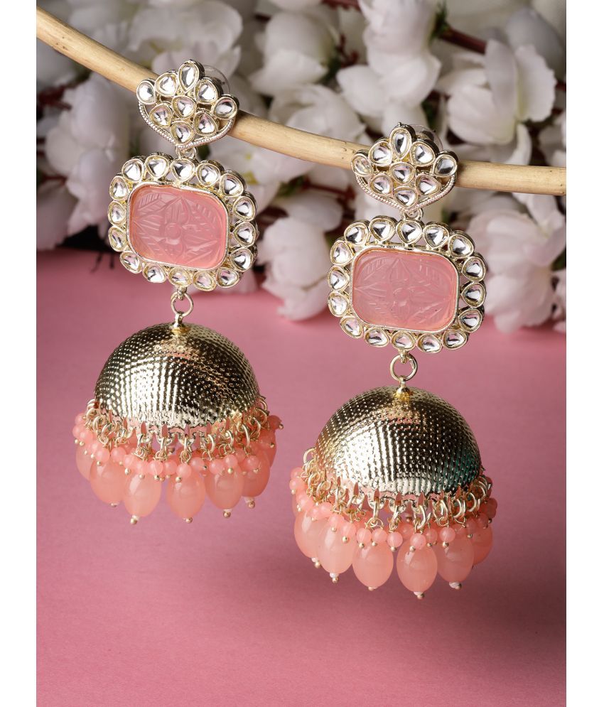     			Studio Sukkhi Pink Jhumki Earrings ( Pack of 1 )