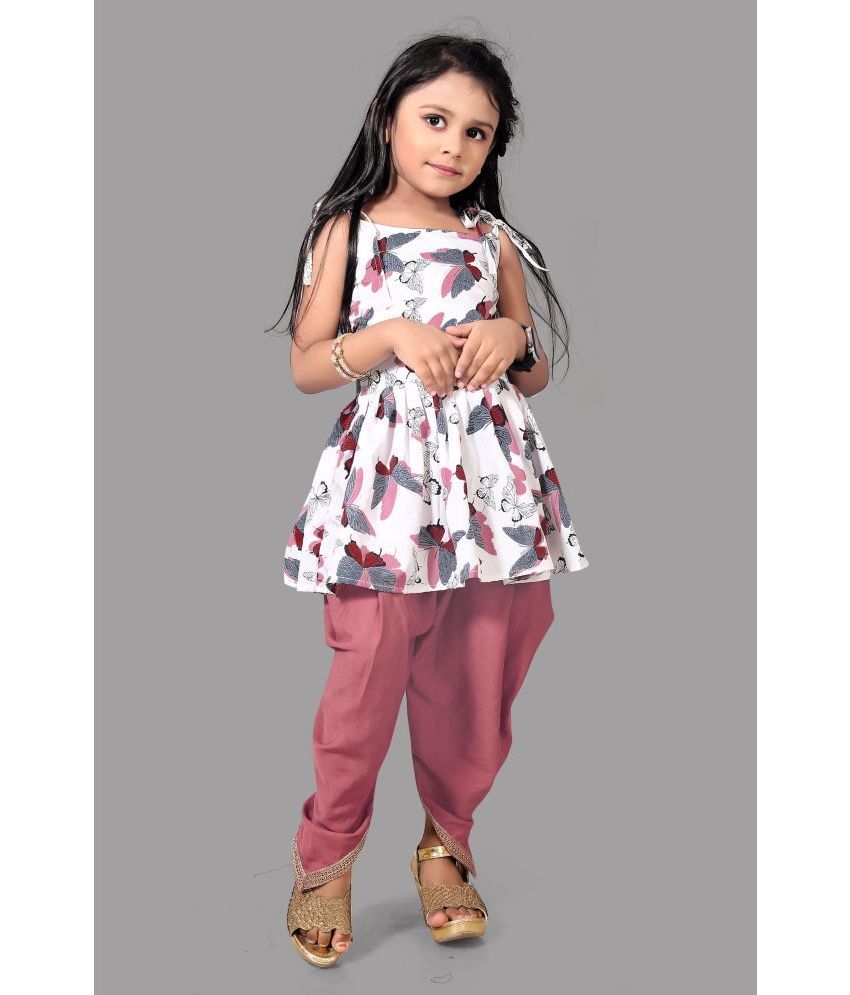     			Aarya Creation Girls Crepe Suit Sets ( Pack of 1 , Light Pink )