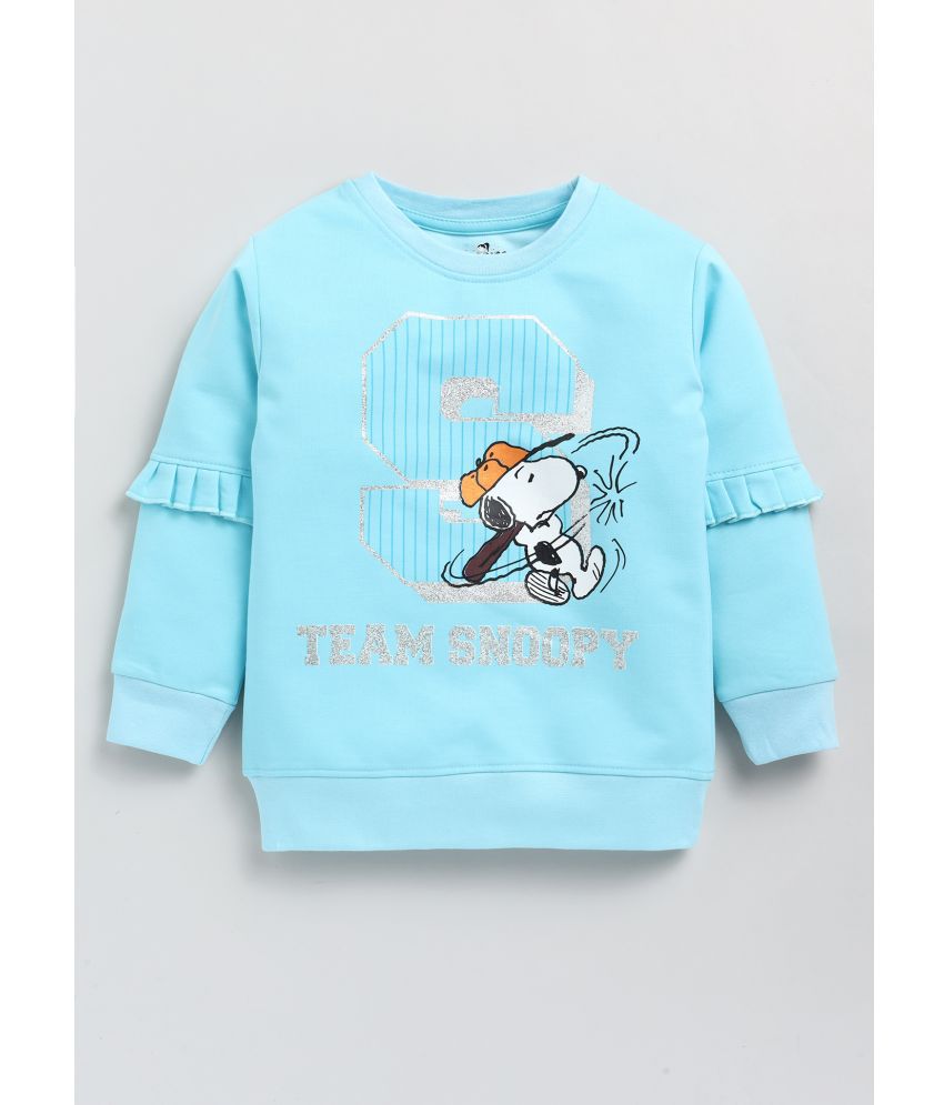     			Cutopies Kids Rama Green Printed Cool Sweatshirts for Baby Girls (Pack of 1) Baby Girls Clothing Sets