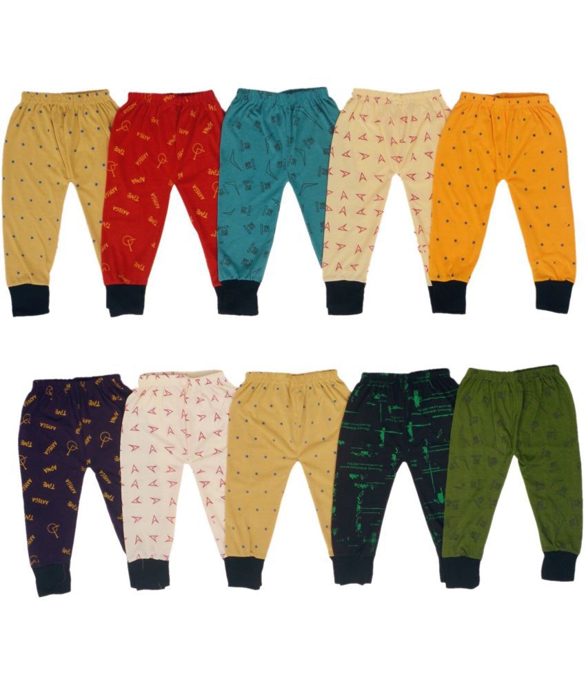     			DIAMOND EXPORTER - Multi Color Cotton Blend Boys Trackpant ( Pack of 10 )
