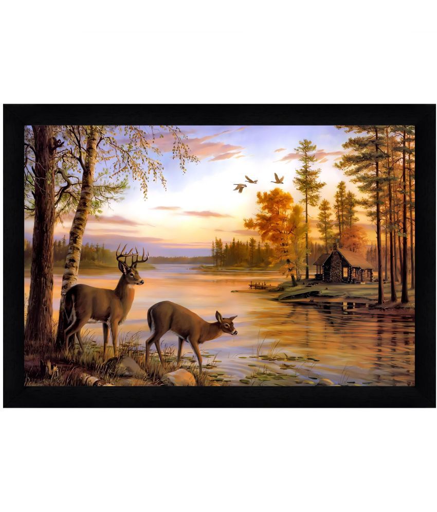    			Indianara - Animal Painting With Frame