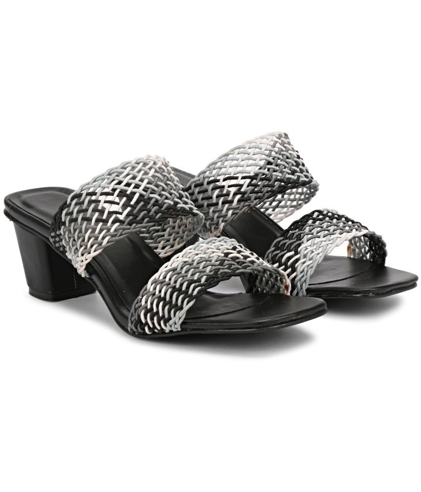     			Ishransh - Gray Women's Slip On Heels