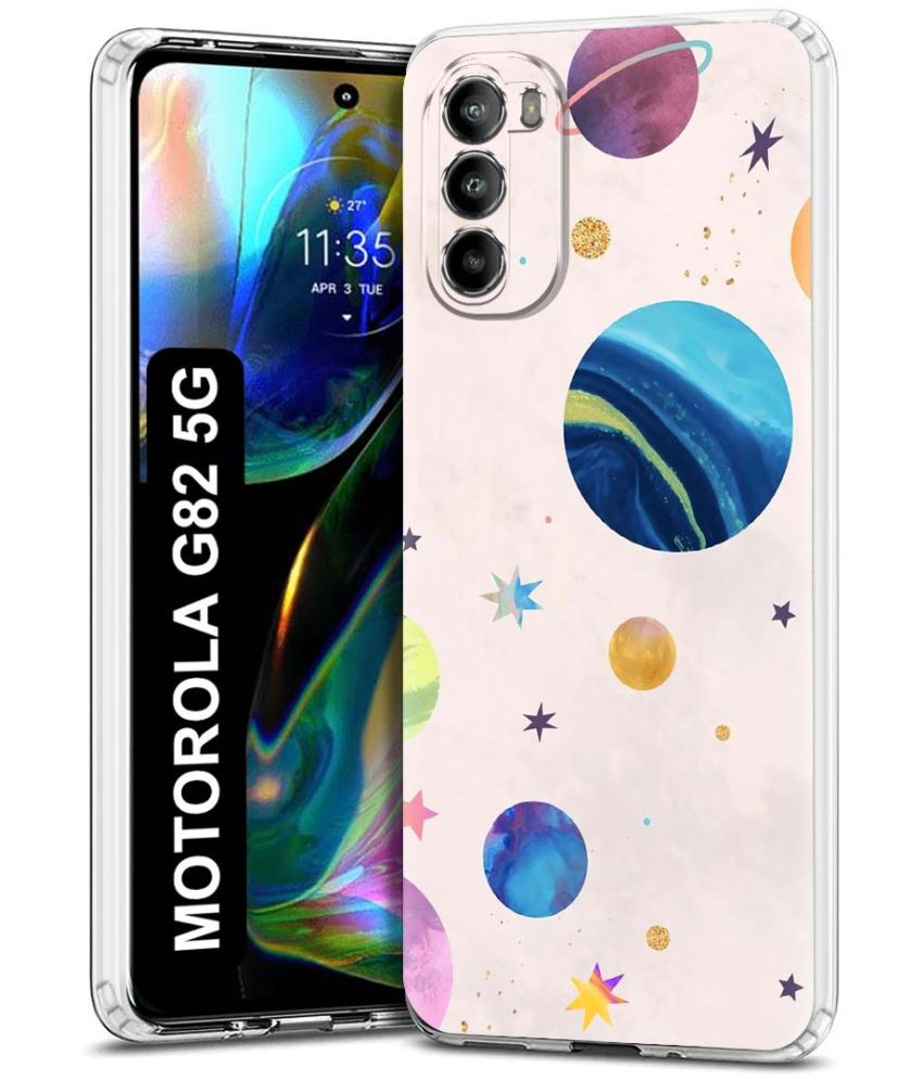    			NBOX - Multicolor Printed Back Cover Silicon Compatible For Motorola Moto G82 5G ( Pack of 1 )
