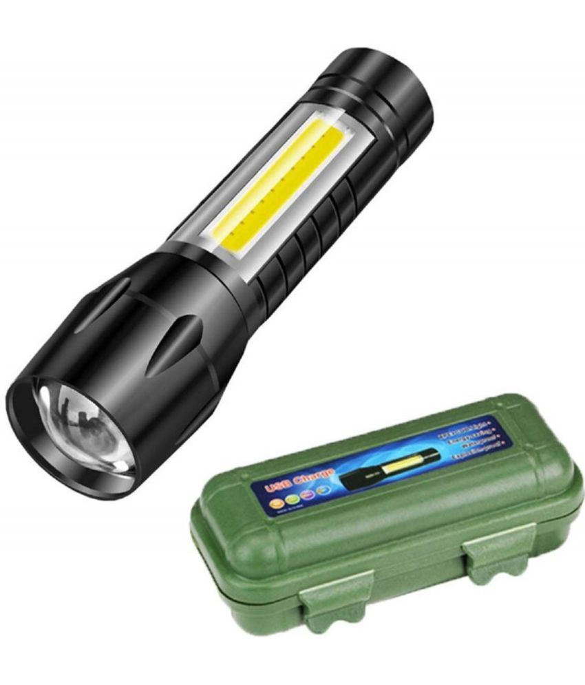     			NOSPEX - 10W Rechargeable Flashlight Torch ( Pack of 1 )