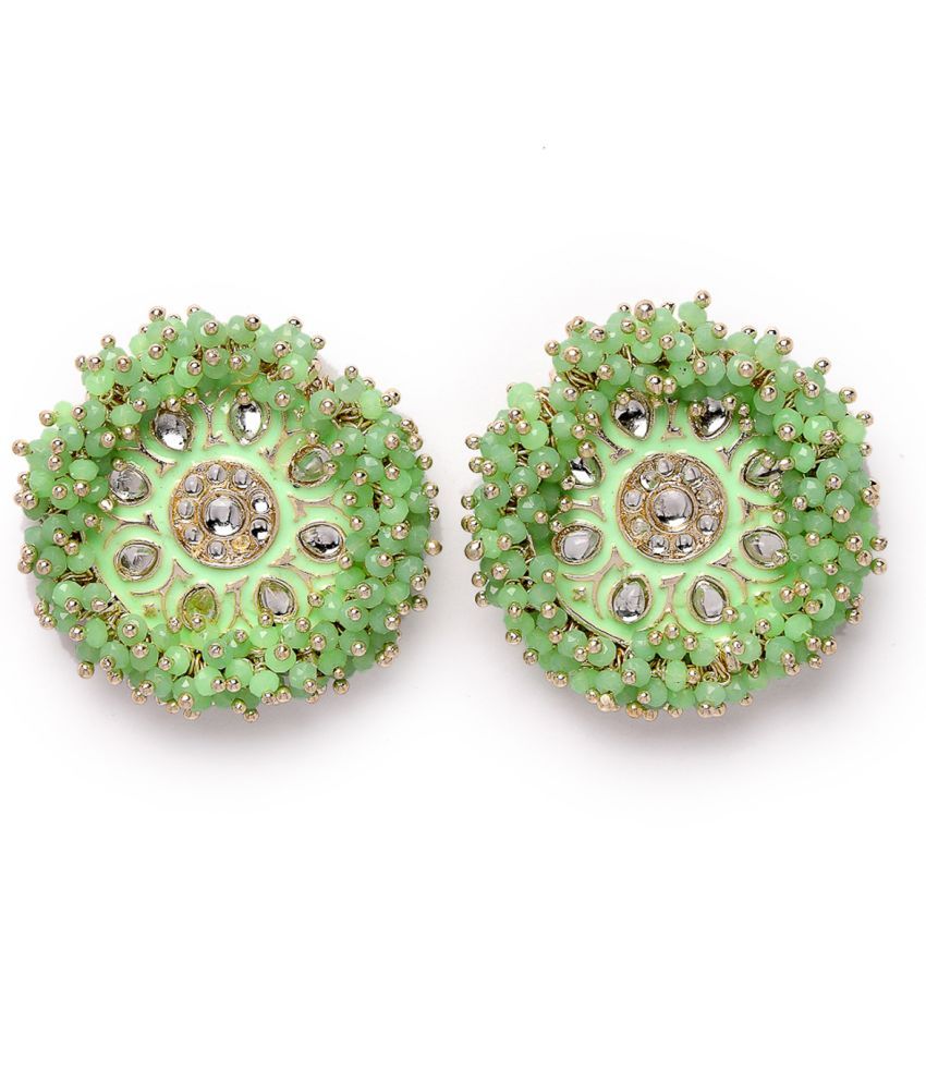     			Studio Sukkhi - Green Stud Earrings ( Pack of 1 )