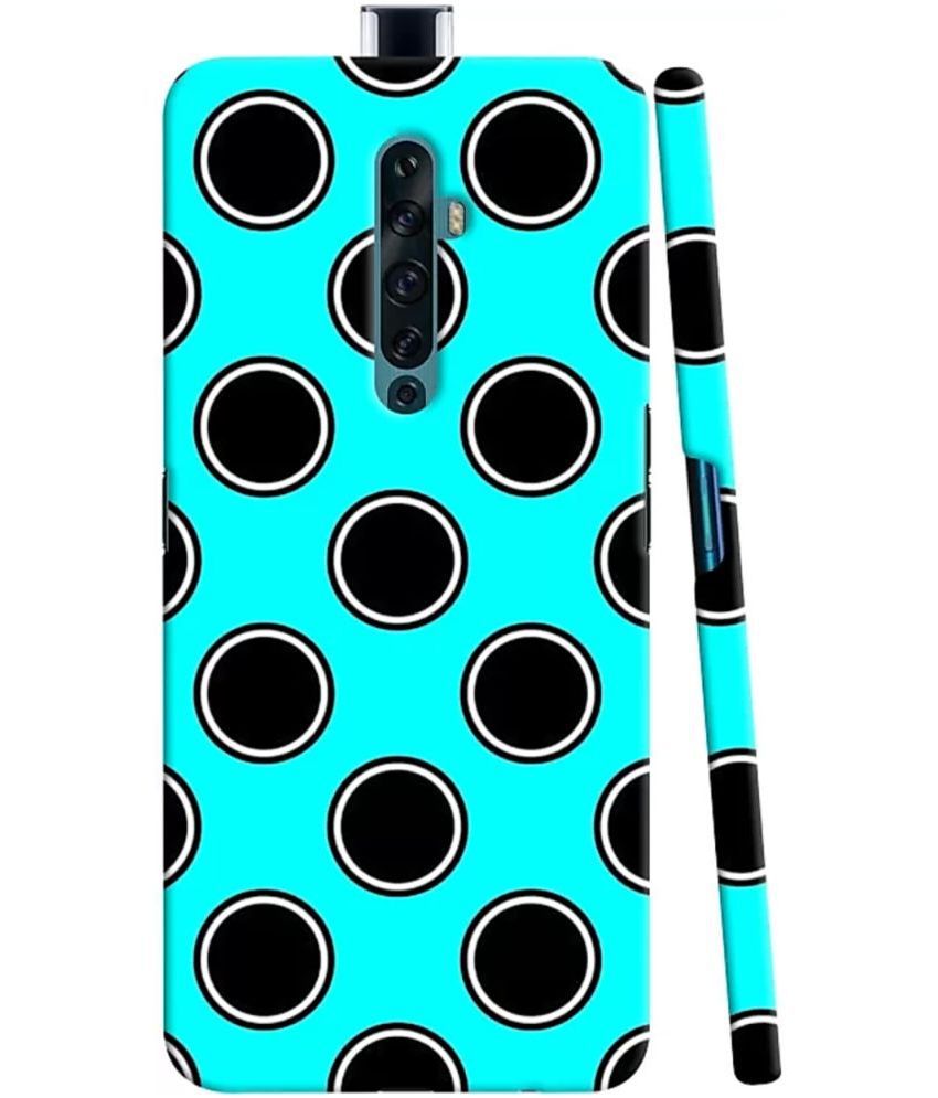     			T4U THINGS4U - Blue Printed Back Cover Polycarbonate Compatible For Oppo Reno 2F ( Pack of 1 )