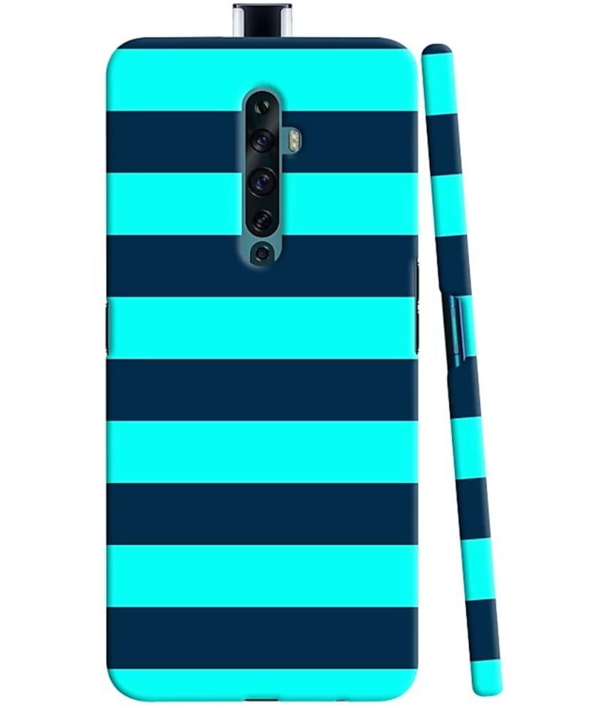     			T4U THINGS4U - Blue Printed Back Cover Polycarbonate Compatible For Oppo Reno 2F ( Pack of 1 )