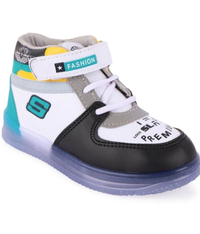     			ZNS ROYAL - Mint Green Boy's LED Shoes ( 1 Pair )