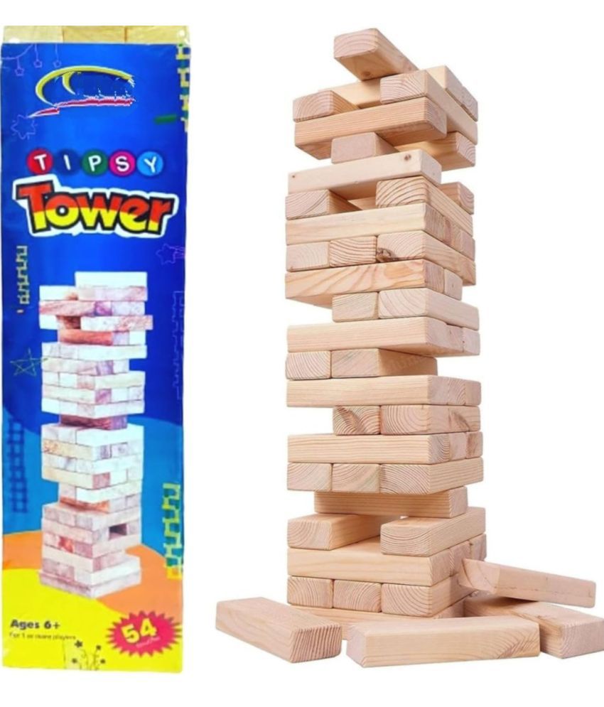     			2535Y-YESKART Gaming Original 54 PC  Jenga Game, Stacking Tower Game, Games & Puzzles for Kids & Families, Diwali Gift, Toys for Kids, Ages 6 and Up, Jenga for 1 or More Players, Best Diwali Gift Toy for Kids
