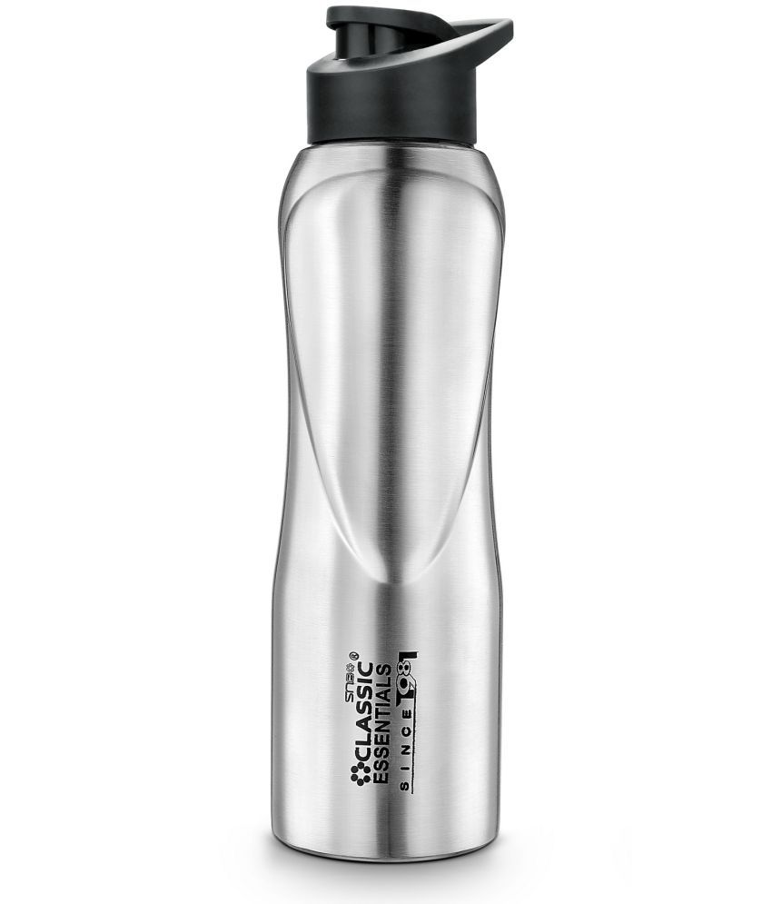    			Classic Essentials Curbb Water bottle Silver Water Bottle 900 mL ( Set of 1 )