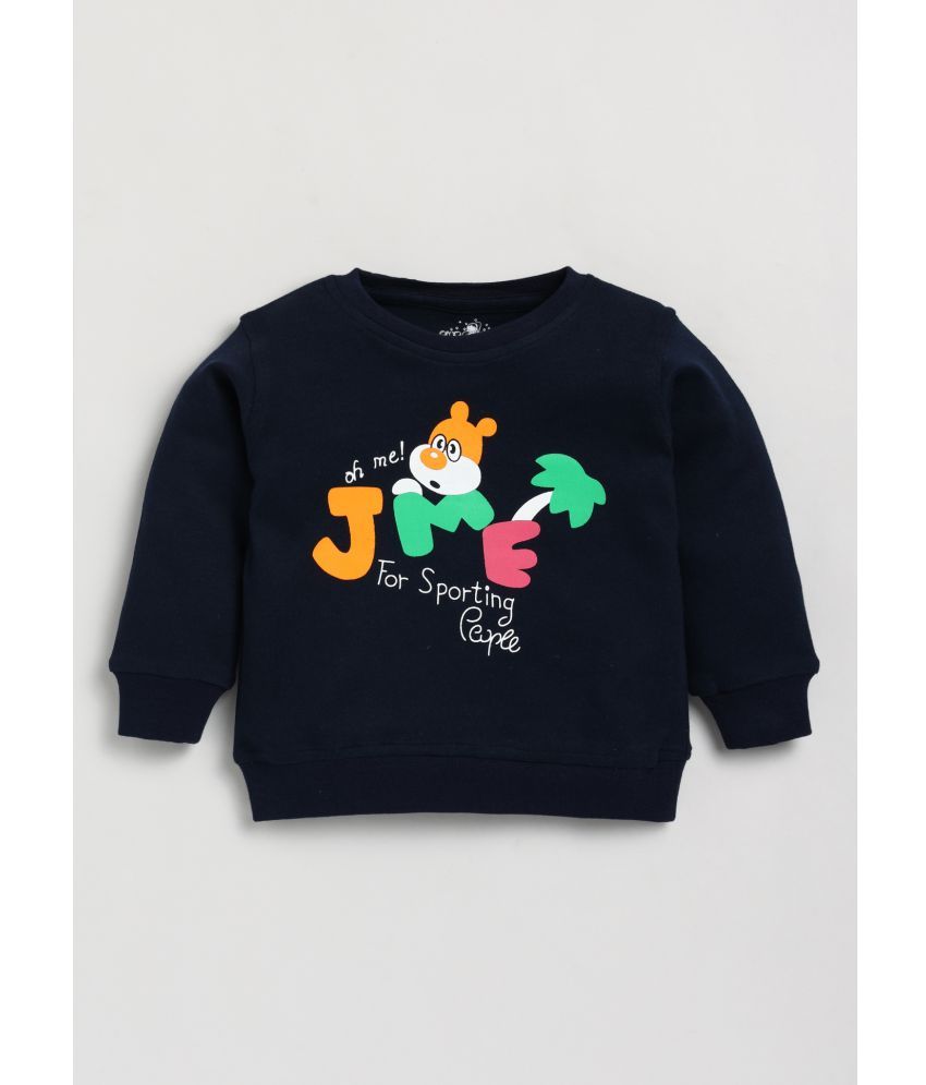     			Cutopies Baby Boys Navy Graphic Print Full-Sleeve Sweatshirt (Pack of 1)