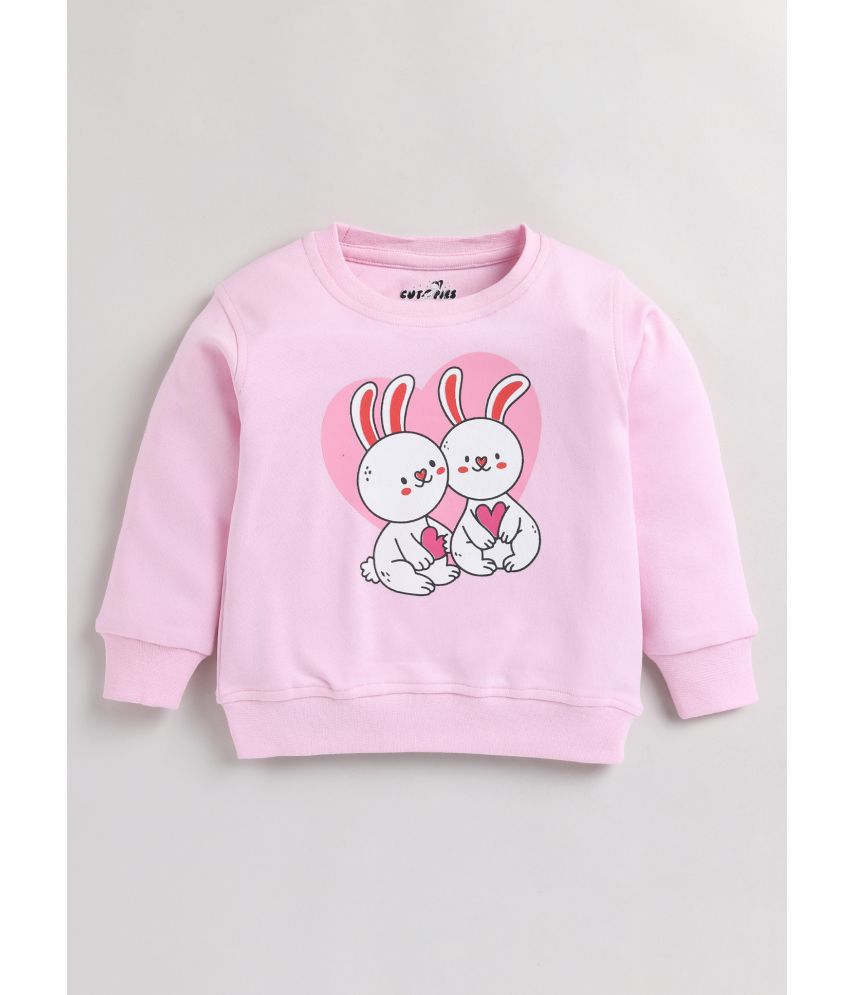     			Cutopies Baby Boys Pink Graphic Print Full-Sleeve Sweatshirt (Pack of 1)