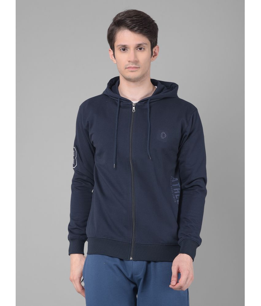     			Dollar Cotton Hooded Men's Sweatshirt - Navy ( Pack of 1 )