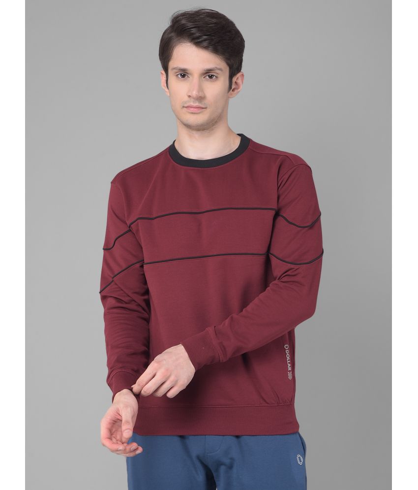     			Dollar Cotton Round Neck Men's Sweatshirt - Red ( Pack of 1 )